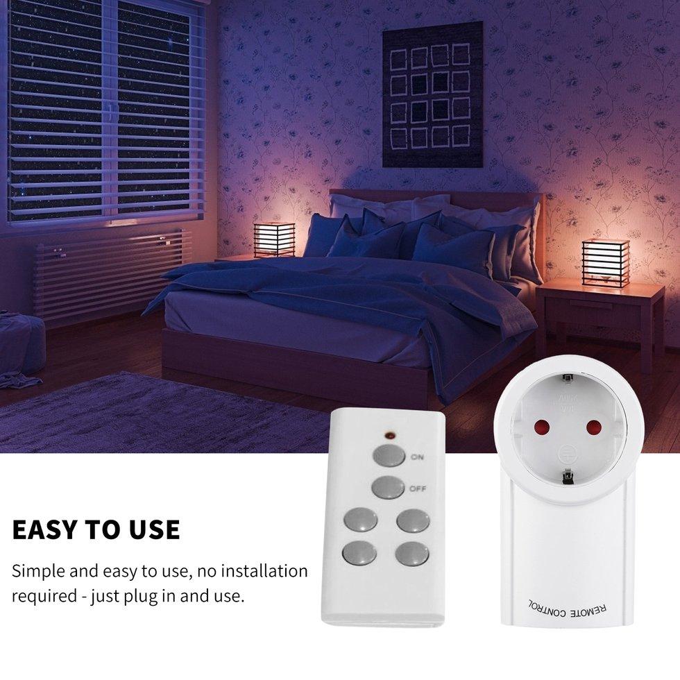 FHome 1 Wireless Remote Control Power Outlet Light Switch Socket 1