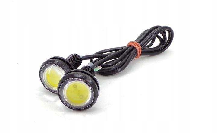 Światła Drl Led 24V Dzienne 2Szt 2X 120Lm Oczka 22Mm
