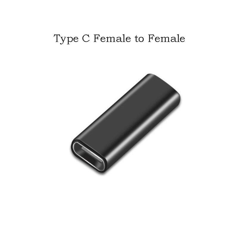 Typ USB C Adapter Konverter Stecker auf Buchse Verlängerungskabel Datenübertragung Telefon Tablet Lade Dongle USB C F auf F Stecker Adapter
