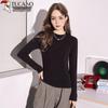 Women's Stand Collar Long Sleeve Base Layer T-Shirt