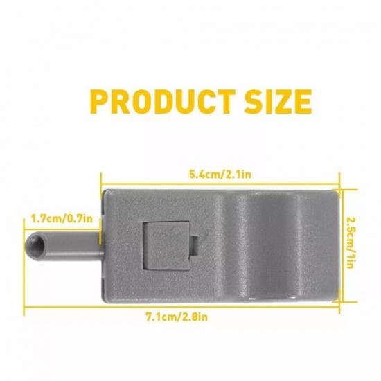 Door Lock Knob Front Rear Gray 4 PCS For 2007-2013 Chevy/GMC Silverado/Sierra