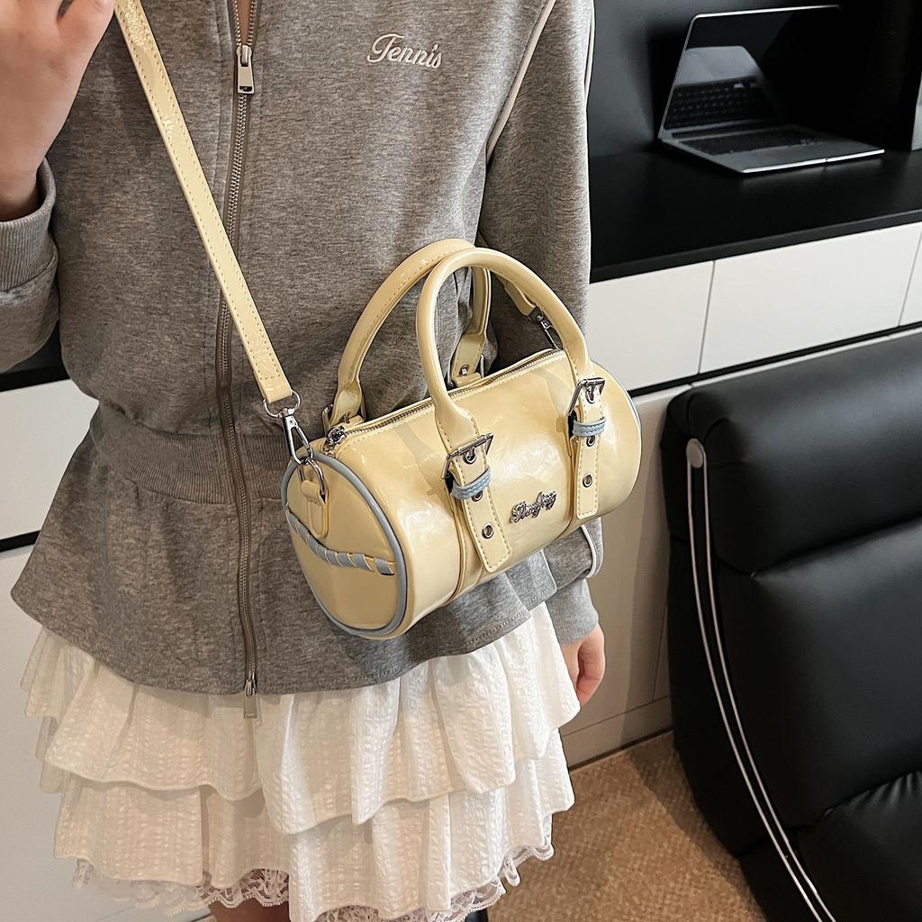 Handbag Women's New Bag Shoulder Messenger Bag Cylinder Bag