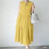 ZANZEA Women Casual Round Neck Loose Sleeveless Dress