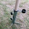 with Hanging Hook Camping Umbrella Base 4 Nails Outdoor Flag Pole Holder  Courtyard