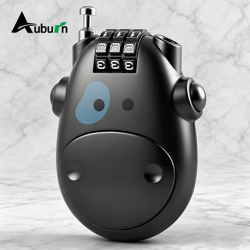 Aubon Retractable Cable Combination Padlock
