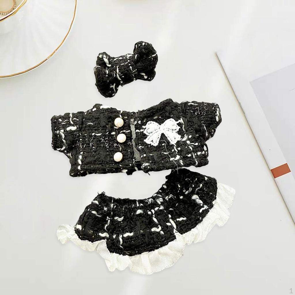 15cm or 17cm Doll Clothes Accessories with Fashion Coat Dress and Hair Accessory Costume for Party