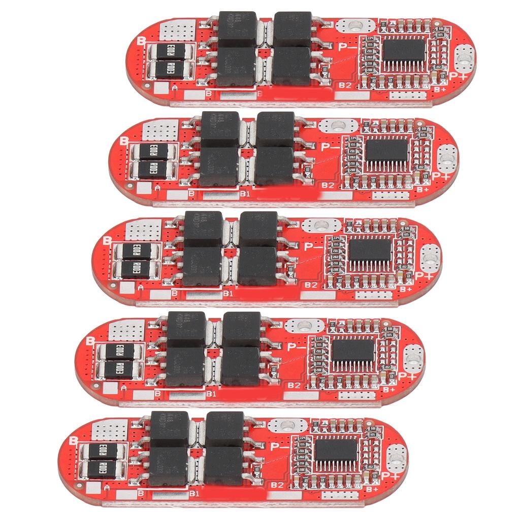 5Pcs Lithium Battery Protection Board Charge Discharge Module 1‑5S 3.7V 20A for Ternary Cell