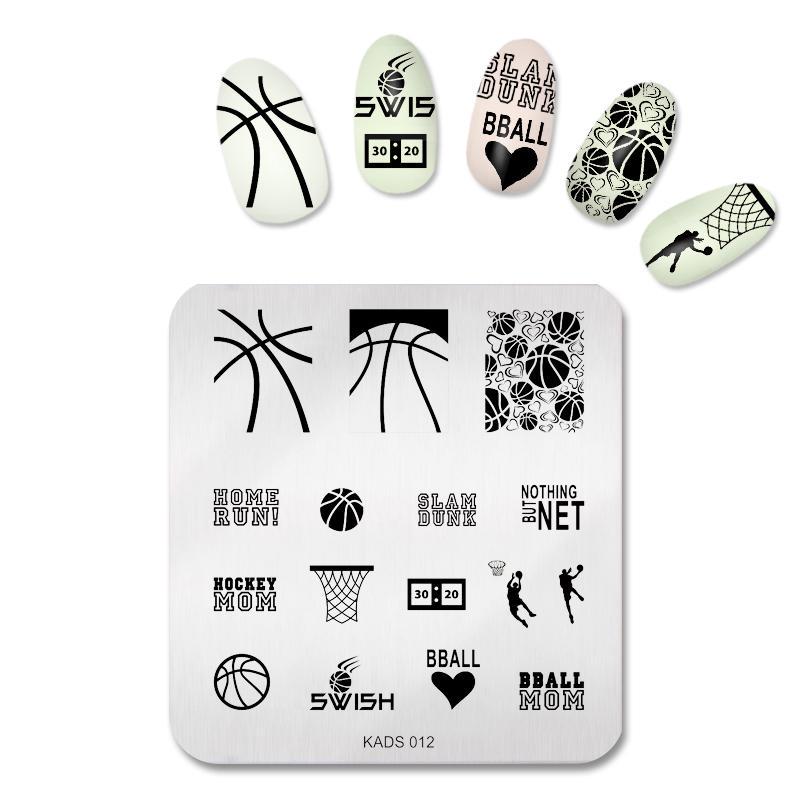 kads Nail Stamping Plates Nail Art Printer Template Stamp Nails Accessories Manicure Design Nail Art Tools Manicure Stamp