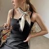 New Women Silk Printed Design Scarf For Women Fashion Neck Tie Hand Bag Foulard Wrist Kerchief Shawl Wraps Hajib Silk Scarves