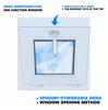 PVC Window White 45x45 Tilting 450x450 Top-hung Double-glazed New