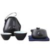 Portable Ceramic Travel Tea Set: One Pot, Two Cups – Quick Brew & Customizable Gift