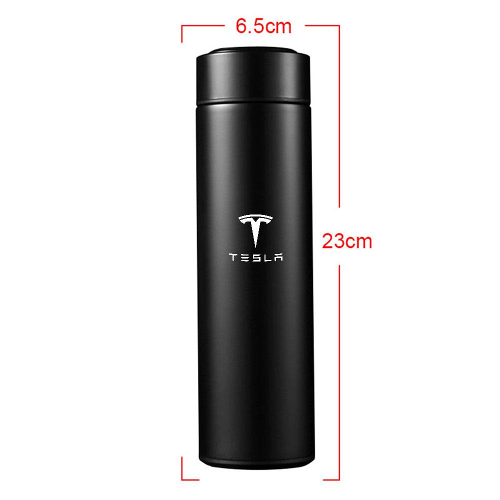 

car Portable Thermos Bottle Intelligent Stainless Steel Temperature Thermos Cup For Tesla Model 3 Y S 2021 Roadster Cybertruck