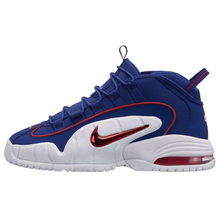 

Кроссовки унисекс Nike Air Max Penny 1 Lil Penny Синие, темно-королевско-синие, спортивные, красно-белые 685153-400