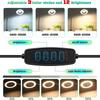 10X Vergrößerungsglas mit Licht, 3 Farben + 10 Helligkeitsstufen Leselampe, Vergrößerer mit Lichtern, Beleuchtet für Clip-on-Lampen