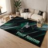 Custom Rug Ireland Rugby Pattern Print Name Text Soft Non‑Slip Floor Carpet for Home Indoor Decoration