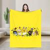 K-Kakaos F-Friends Tube Apeach Ryan Trio Blanket Quality Warm  Throw Blanket Winter Picnic Home Decor Aesthetic Bedspread