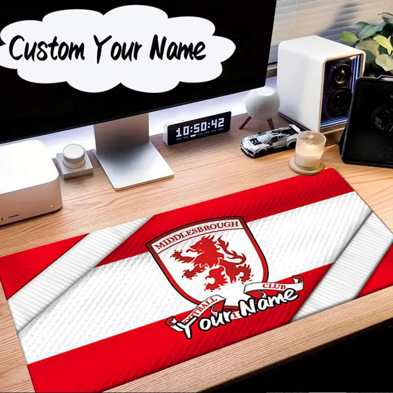 Custom Name Mouse pad Red Lion Football Club Mouse Pad Desk Mat, Non-Slip Rubber Backer Pad For Computer Notebook Gaming Mouse Pad Birthday Gift