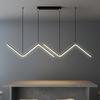 Nowoczesna Lampa Wisząca LED Minimalistyczny Żyrandol Do Jadalni Kuchni Baru Restauracji Dekoracja Domu Oświetlenie LED Pilot
