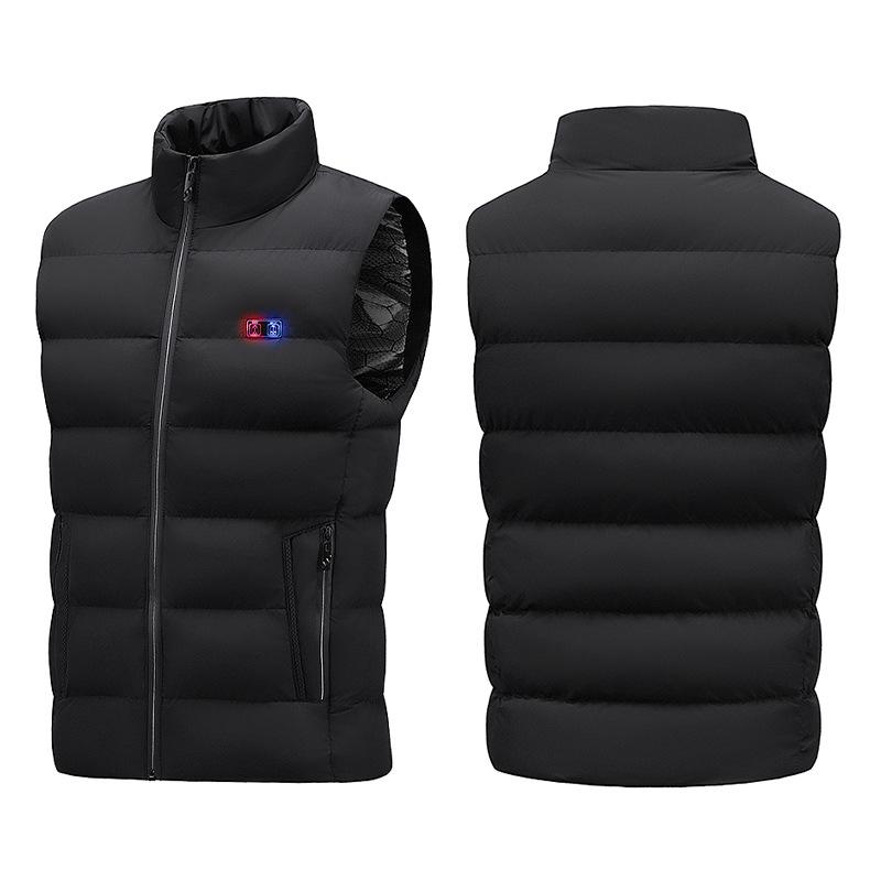 Smart Heated Vest: 9-Zone, USB-Charge, Unisex Winter Jacket with Dual-Switch Temperature Control