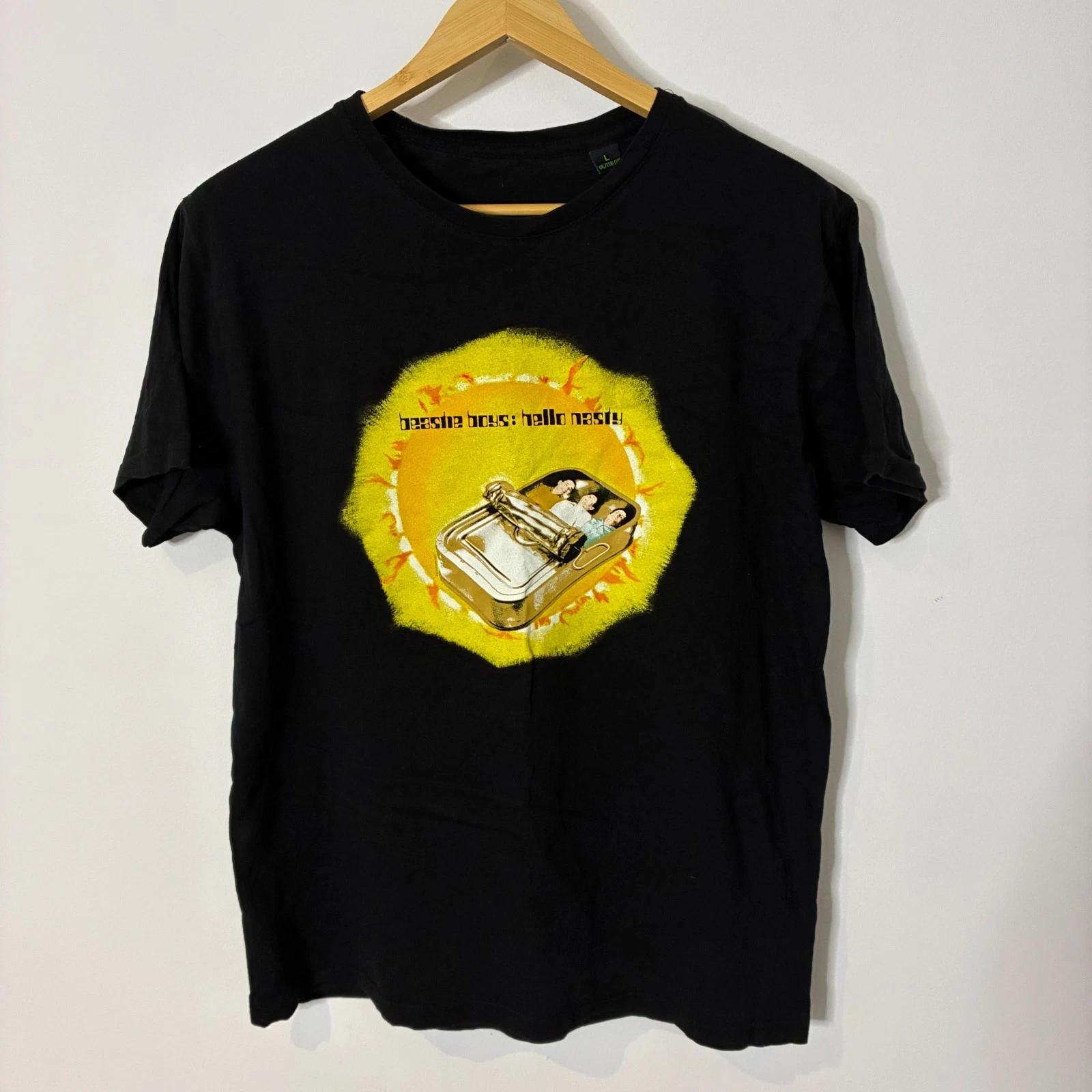 

Beastie Boys Shirt Mens Large Black Hello Nasty Band Hip Hop Tee L