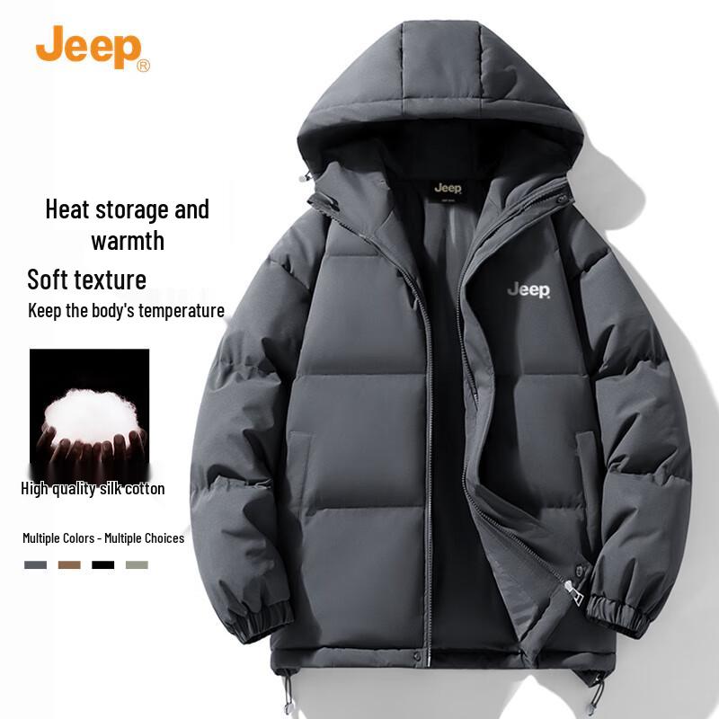 

JEEP Men s Hooded Casual Padded Jacket 3XL