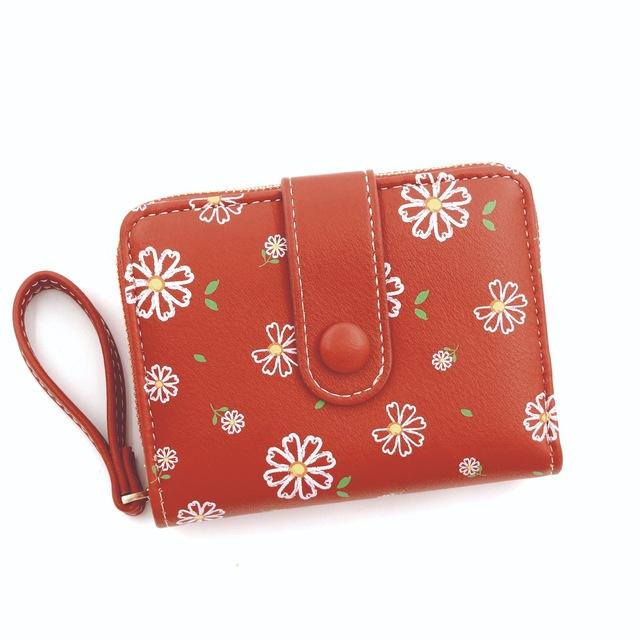 Cute Cat Girls Wallet Short Student Id/Bank Card Holder Money Bag Zipper Wallets For Women Key Storage Purse