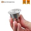 Reusable Italian Stainless Steel Coffee Capsule with Lid and Single-Hole Filter