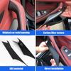 2 Pieces Interior Door Panel Grab Handle Covers Carbon Fiber Armrest Protective Trim For BMW 5 Series G30 G38