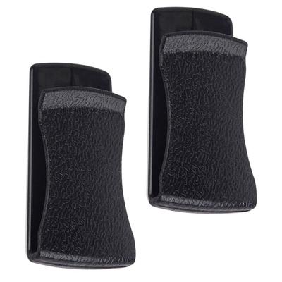 GLEAVI 1 Pair Car Card Holder Clip Car Ticket Clip Car Glasses Holder Adhesive Card Clip Black