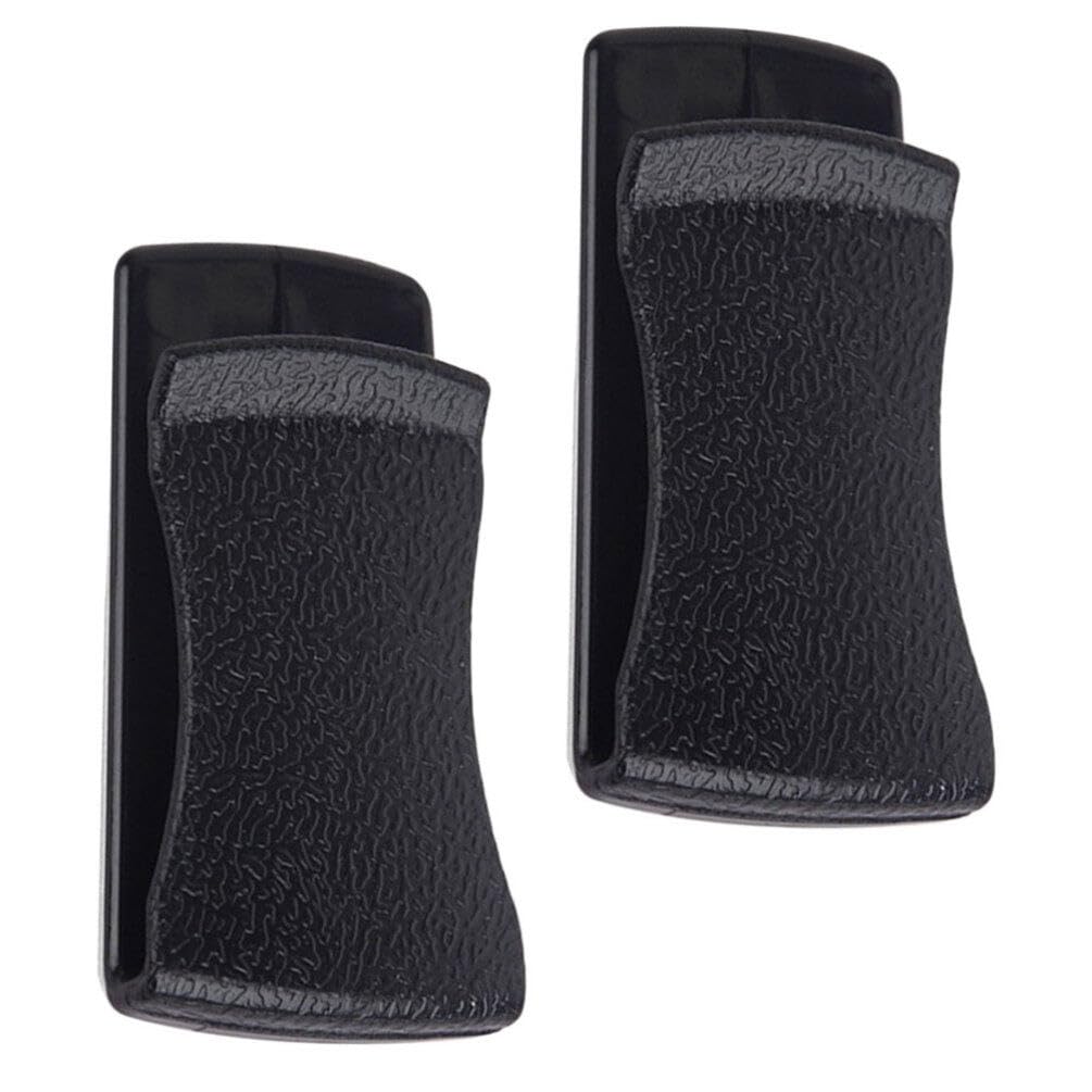 

GLEAVI 1 пара автомобильных держателей для карт, клипсы для билетов, держатели для очков, самоклеящиеся клипсы для карт, черные 4.60X2.40X0.70CM чёрный