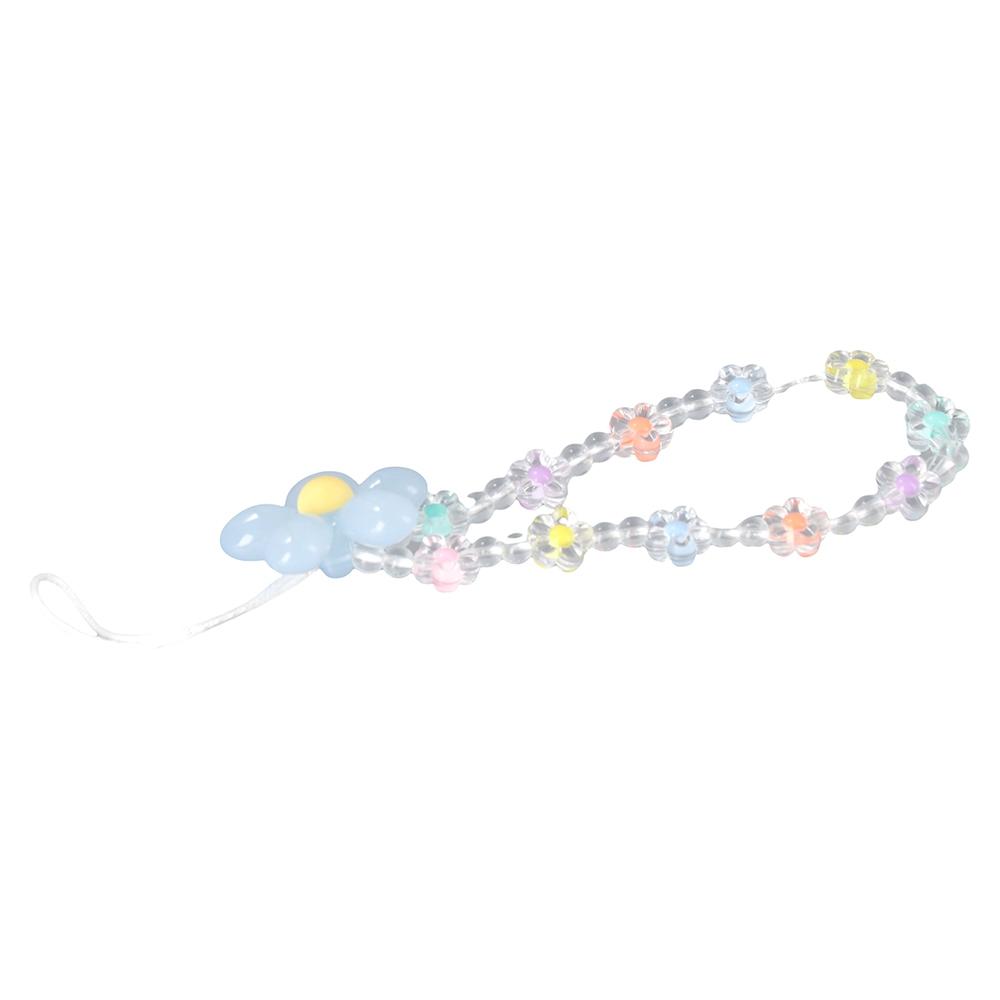 Jewelry Transparent Beads Cellphone Strap Phone Lanyard Mobile Phone Chain Phone Case Lanyards