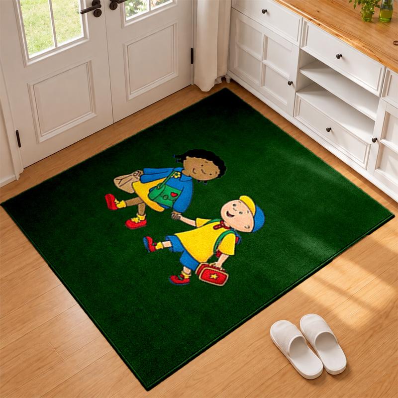 Caillou Carpet Door Mat for Living Room or Bedroom Protective Mat Under Chair Office Decoration Christmas Gift Birthday Present