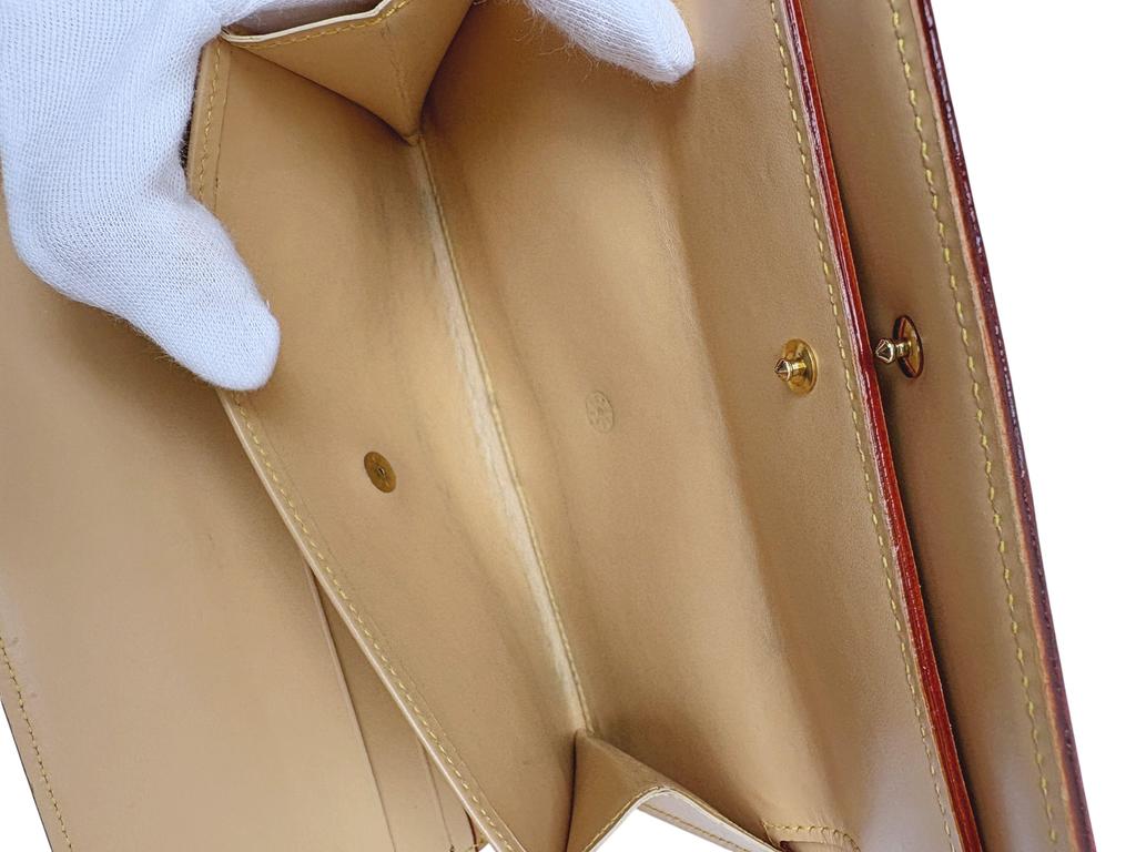 Used Louis Vuitton Monogram Multicolor Trifold Long Wallet Black M92658