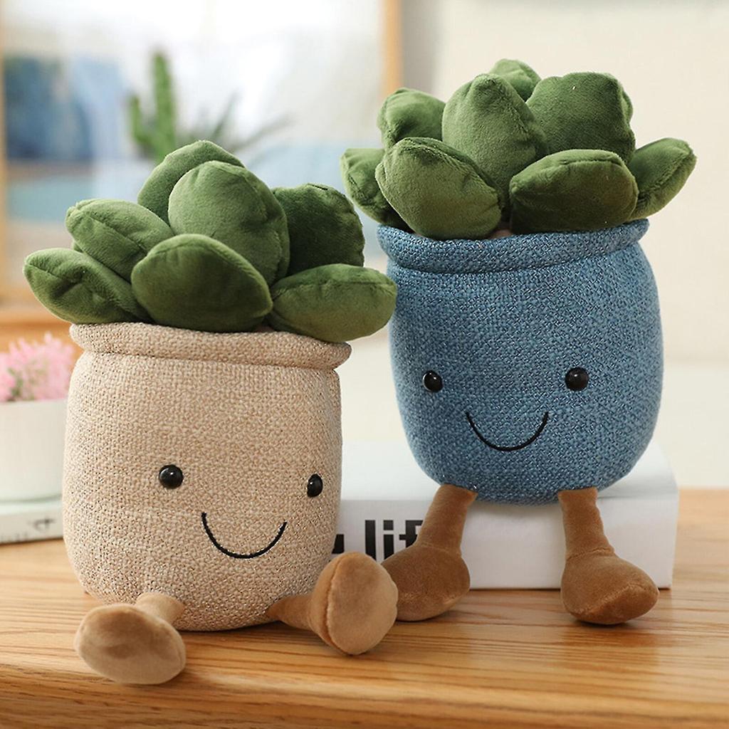 Succulents Plush Toy Pillow Decoration Plant Gift For Kids Flower Tulip Cactus 9.8''