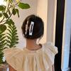 Acrylic Shark Clips Women Hair Clips Korean Shark Clips Geometric Hairgrips Flower Hair Claws