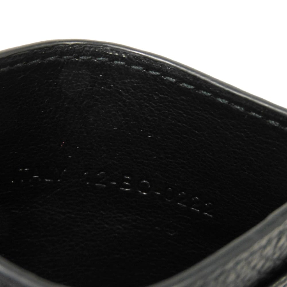 Used 10656 CD Icon Card Holder 2ESCH135CDI_H00N 7946 Current Icon Signature Grain Calfskin Pass Case/Business Card Logo