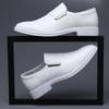 Fashion Dress Shoes Pointed Toe Split Leather Men Casual Formal Loafers Business Wedding Oxfords Shoes Zapatillas De Hombre