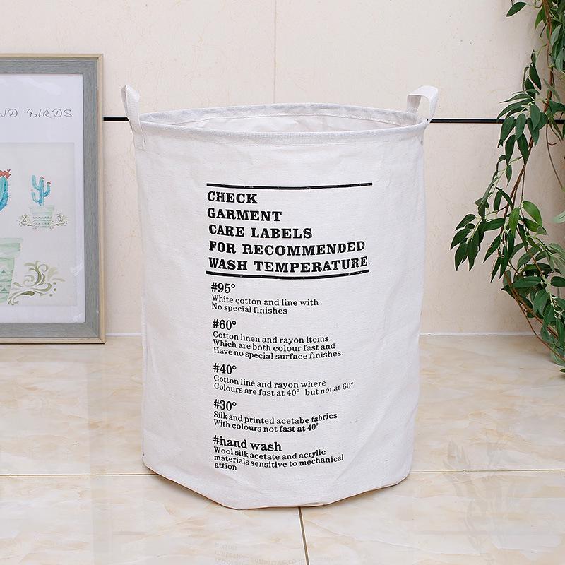 Waterproof Cotton Linen Laundry Basket and Toy Storage Hamper