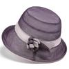 Summer Bucket Hat Bow Travel Fashion Elegant Crimped Basin Hat Sunshade Sunscreen Hat