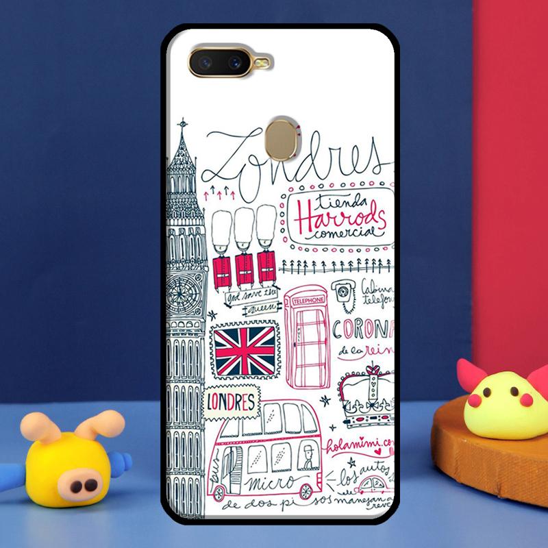 London Bus England Big Ben Phone Case for OPPO Find X5 X3 Pro A74 A54 A94 A83 A91 A93 A31 A53 A5 A9 A15 A52 A72 Cover