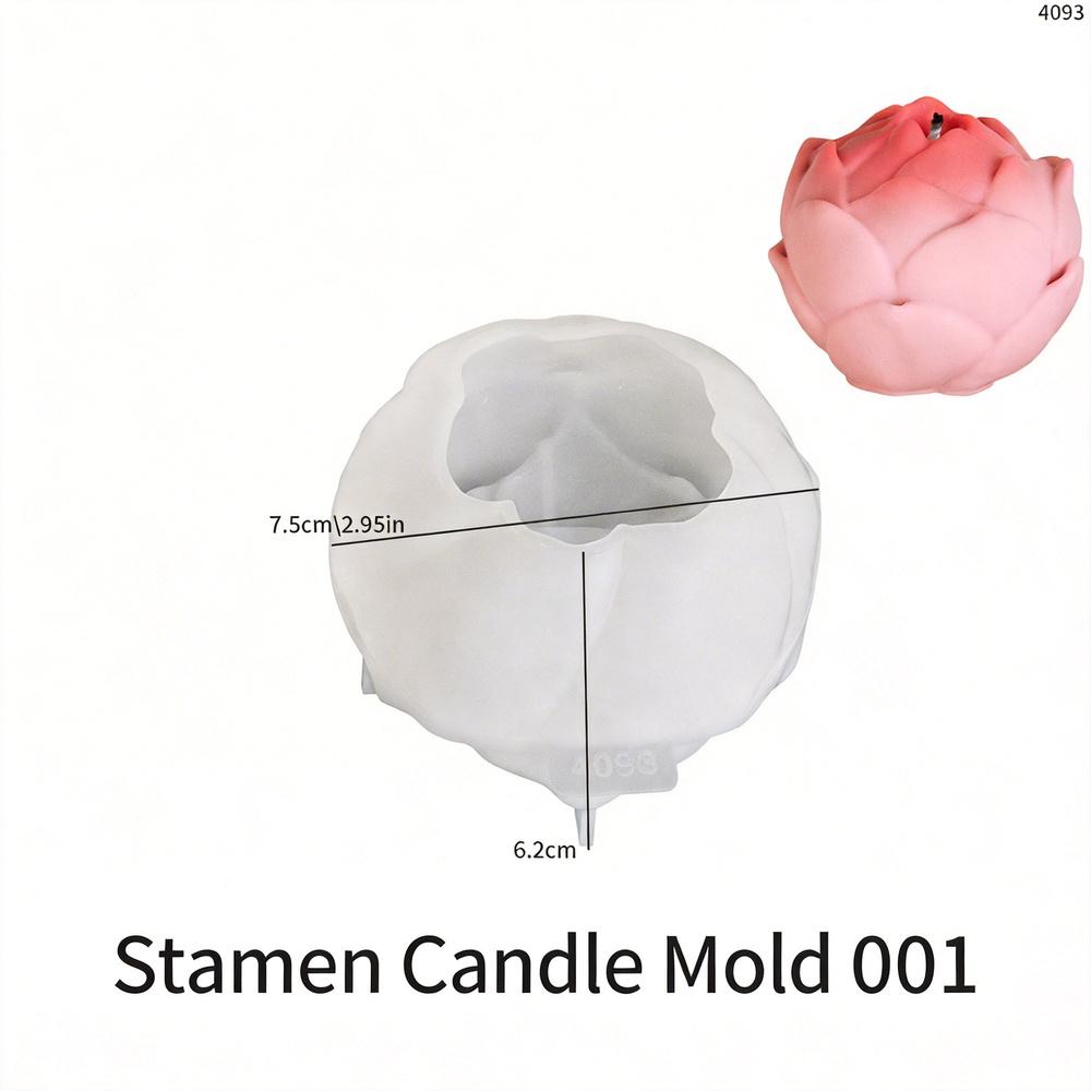 Succulent Cactus Flower Silicone Candle Mold Candle For Soap Chocolate Candy Cake Baking Plaster Crafts Tools