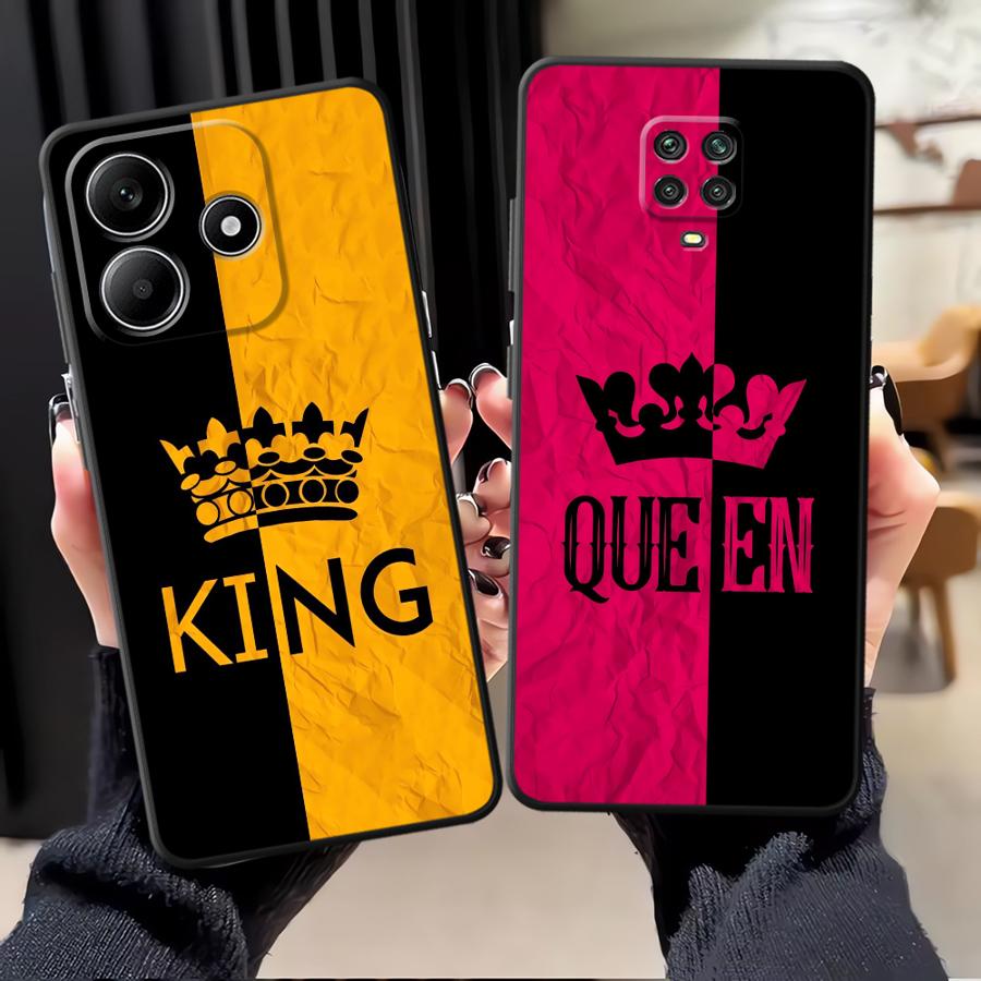 Pouzdro na telefon s písmeny Crown pro Xiaomi Redmi Note 14 12C 13C A4 A5 10 12 11 A3 A1 14C K80 9 8 7 13 Pro Plus K40 A1 A2