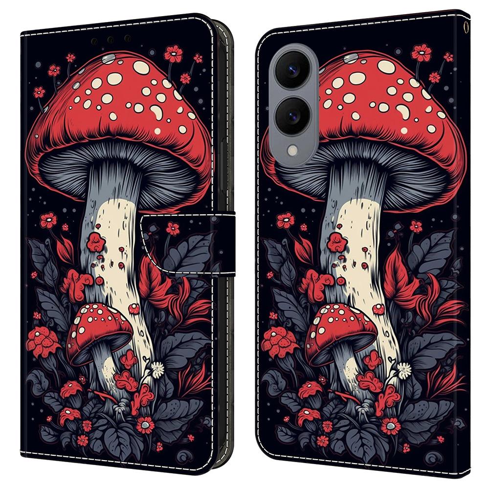 For Samsung Galaxy S25 Edge Leather Case Pattern Printing Wallet Stand Flip Phone Cover