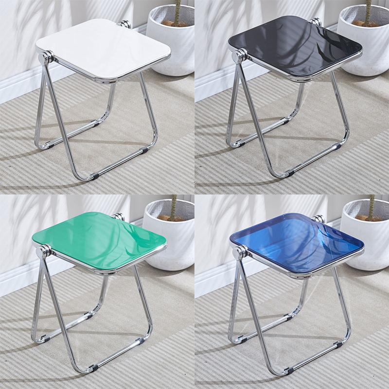Simple home thick acrylic folding transparent coffee table,saving space,suitable for home,apartment,office,bedroom,dining table