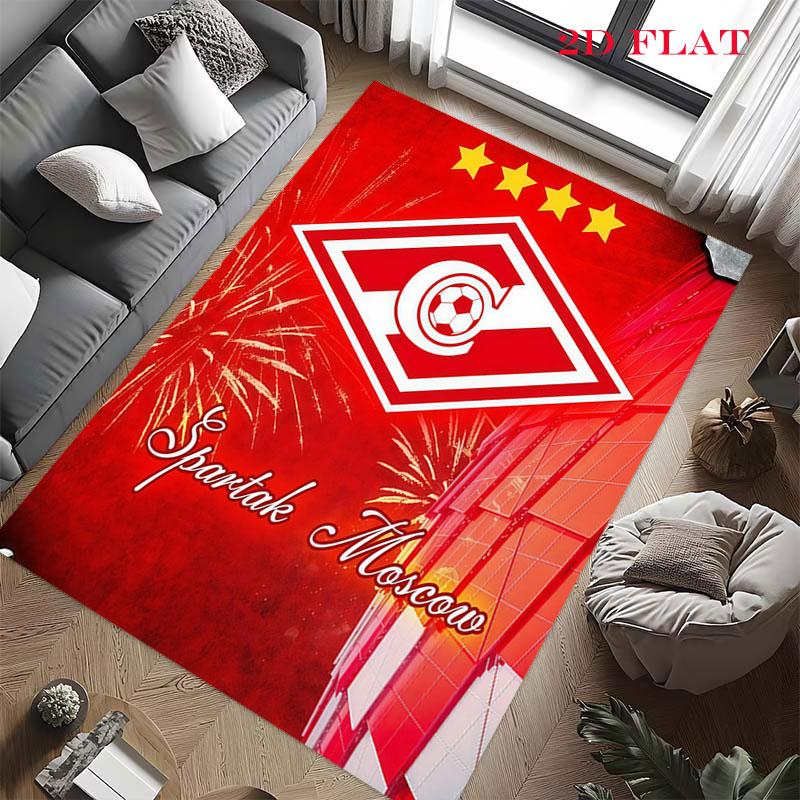 Spartak Moscow Rush Carpet Rug for Living Room Bedroom Home Sofa Decoration,Kids play Nonslip Floor Mat
