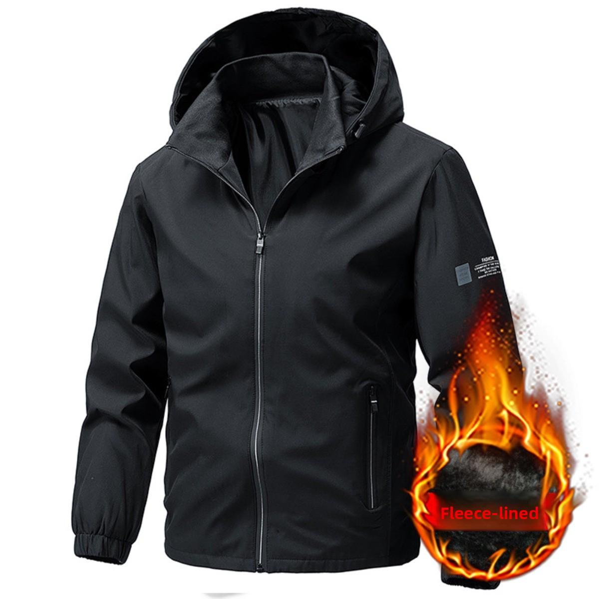 

Новая мужская верхняя одежда на осень и зиму, мужская куртка в корейском стиле, модная, приталенного кроя, зеленая, красивая, плюс плюшевая, толстая куртка 4XL прохладный черный