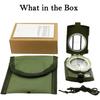 Compass Hiking Compass - Navigation, Pocket, Waterproof, Shockproof, Military - Hiking, Climbing, Biking, Exploring, Geology, Outdoor Activities
