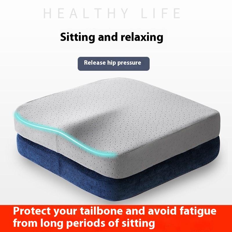 Ergonomic Memory Foam Office Seat Cushion Anti-Hemorrhoid Tailbone Pillow for Car And Chair Comfort Support
