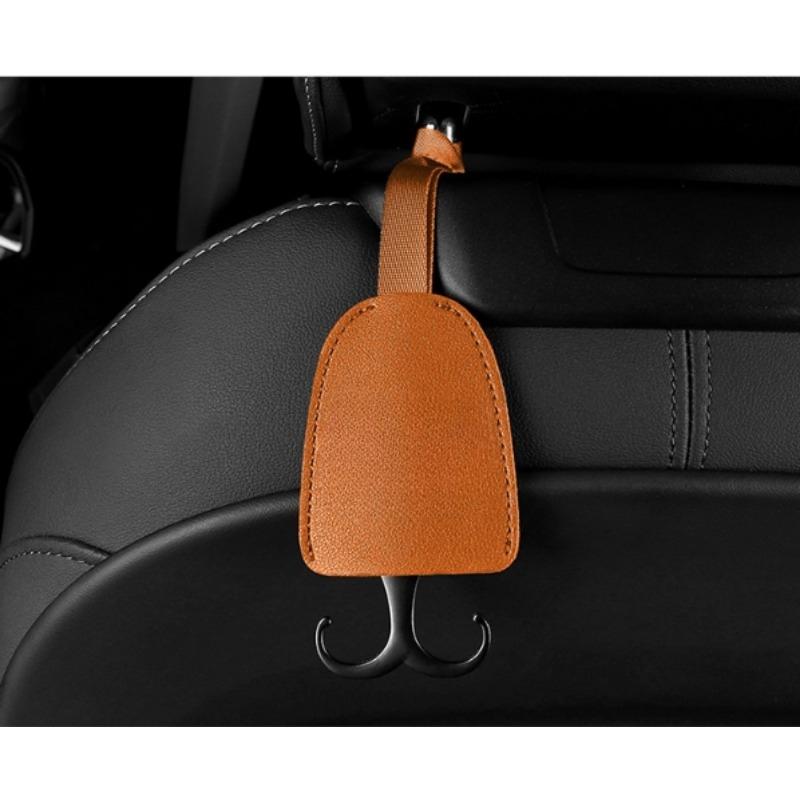 

Автомобильные многофункциональные крючки, аксессуары, крючок для подголовника сиденья автомобиля, многофункциональный двойной крючок для спинки сиденья, аксессуары для салона автомобиля светло-коричневого