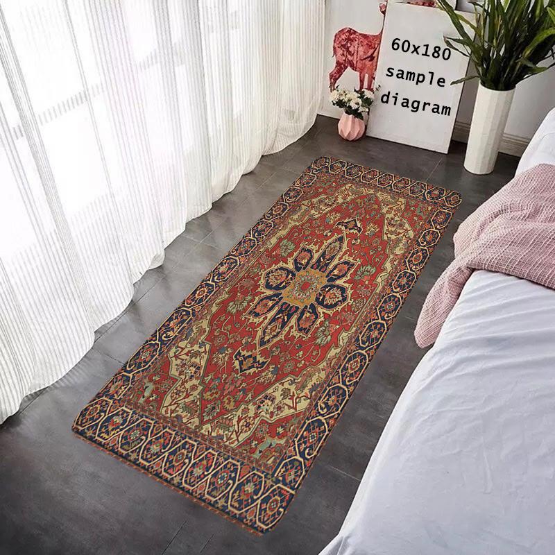 Hallway Door Mats Interior Foot Rug Persian Style Welcome Floor Mat for Entryway Rectangle Carpet Kitchen Rugs Fluffy Home Decor